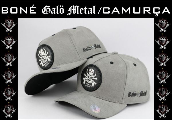 Galo Metal - Boné Cinza