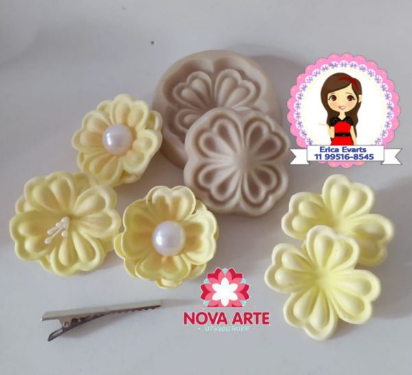 Flor trevo 4 folhas (n-98)