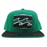 Boné Aba Reta Billabong Verde e Preto