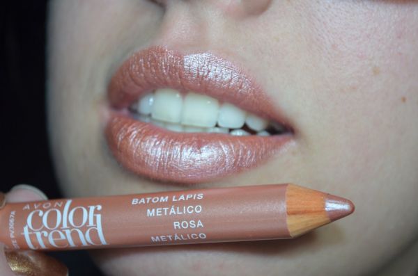 Batom lápis Color Trend Rosa Metálico