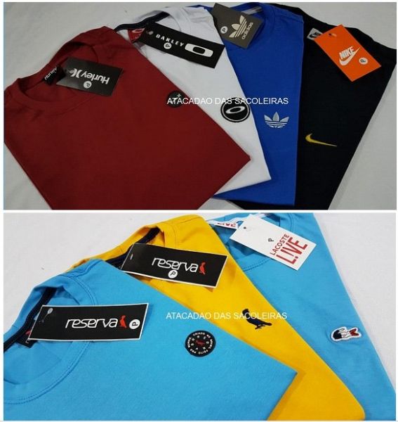 10 PEÇAS - CAMISETAS DELUXE MALHA PREMIUM 100% ALGODÃO