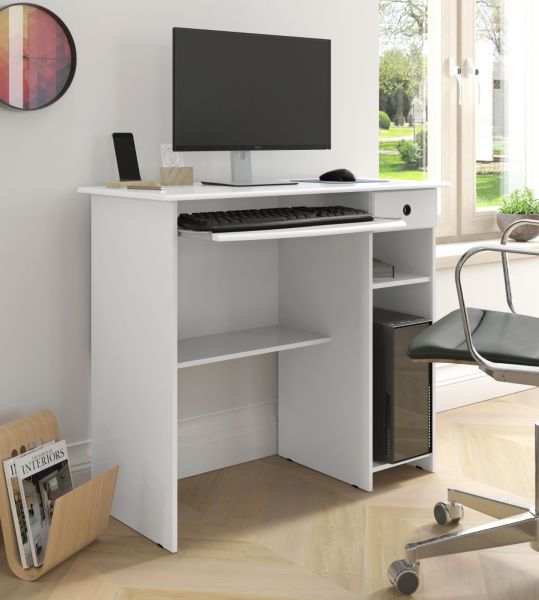 Mesa de Computador Viena Branco EJ Moveis
