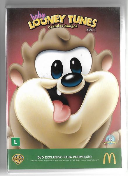 DVD Original Baby Looney Tunes Grandes Amigos Volume 1 MC Donalds Taz