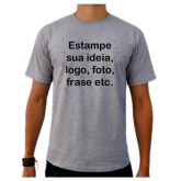Camiseta cinza personalizada