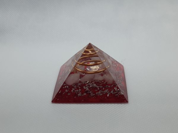 81408 - Pirâmide do Amor - Qtzo Rosa e Cristal