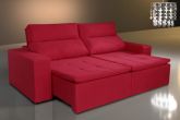 Sofa Retratil Reclinavel Portugal 2x Mod 1m Vinho 6012 Vicam