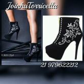 1-Ankle Boot com meia pata feminina- bota cano curto TORRICELLA inverno luxo