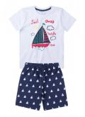 Conjunto Infantil Barquinho Branco