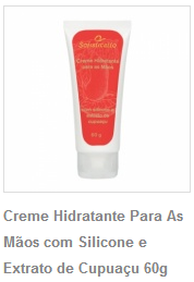 CREME HIDRATANTE PARA AS MÃO
