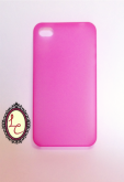 Case super fina transparente rosa - iPhone 4/4S
