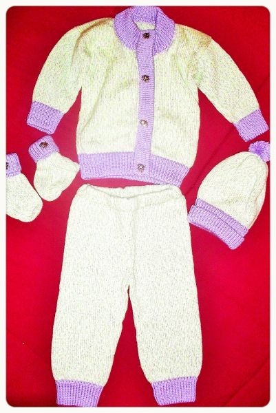 Conjunto Infantil Roxo e Verde