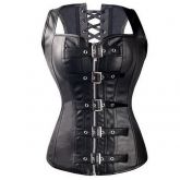 Corset Couro Fivela RF47