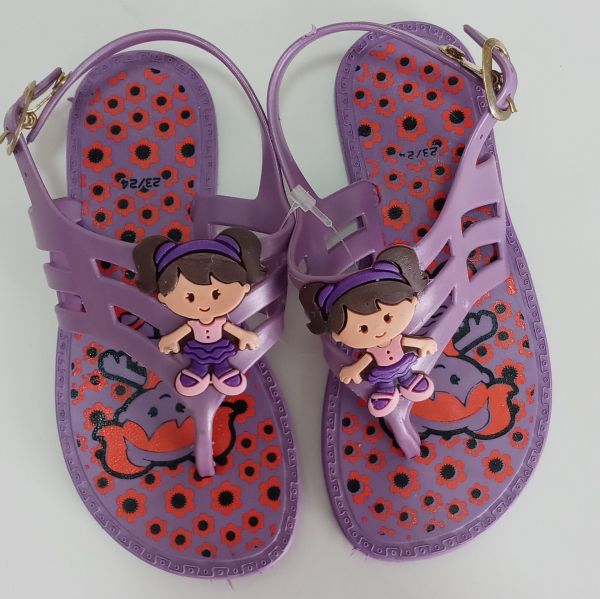 Sandalia Infantil Menina Boneca Lilás