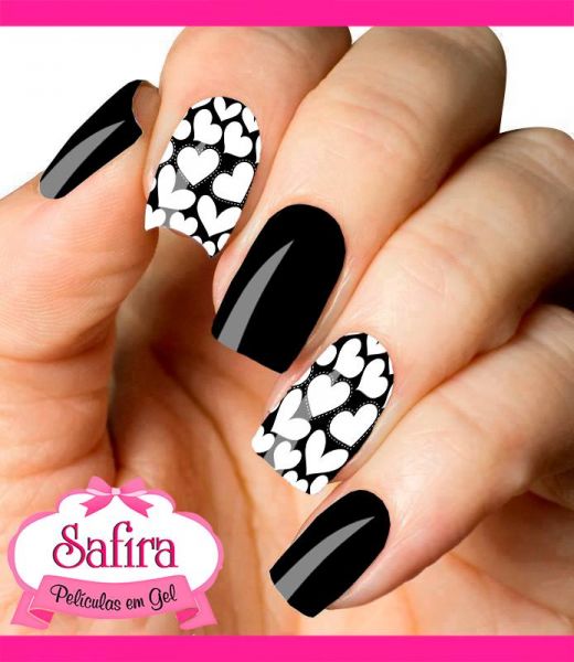 Películas para Unhas - Mod. Renda Branca 011