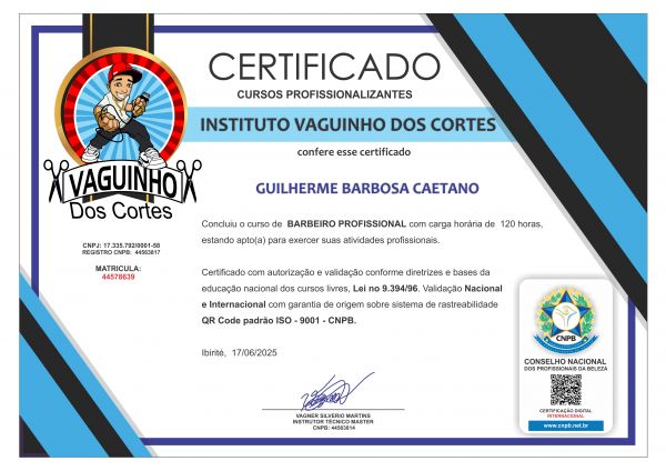 GUILHERME BARBOSA CAETANO