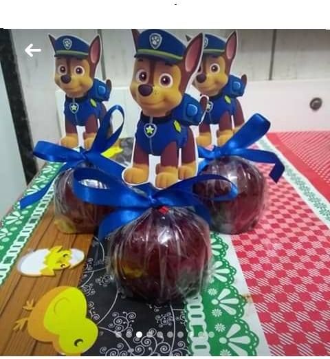 Maça do amor Personalizada com topper