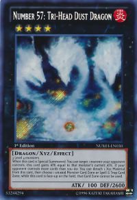 Number 57: Tri-Head Dust Dragon NUMH-EN030 - Secret Rare