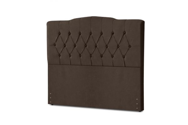 Cabeceira Casal Qebec 140 Corino Marrom SR Cabec