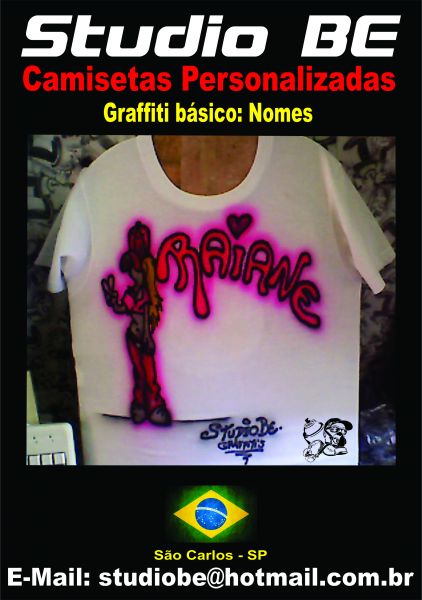 Camisetas em Aerografia e Graffiti