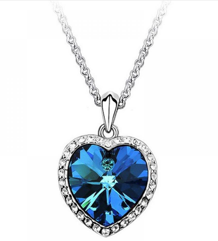 Colar Réplica Coração Do Oceano Heart Of The Sea