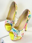 sAPATO FLORAL AMARELO 797237-3511