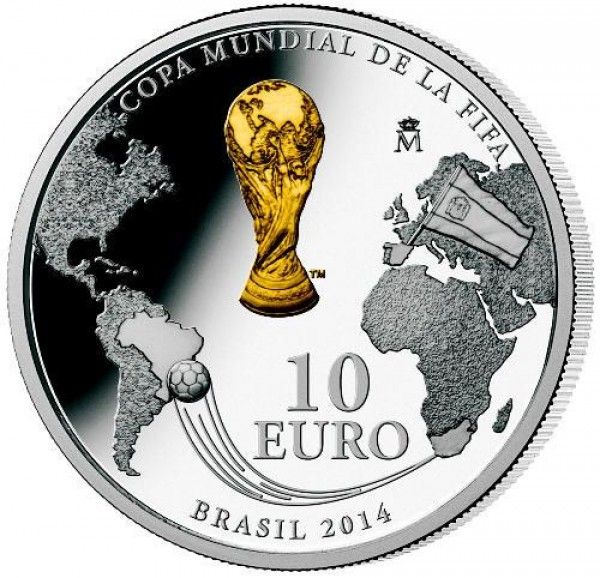 Moeda Comemorativa Copa 2014 - Taça Banhada A Ouro