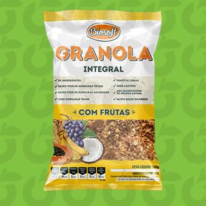 Granola com Frutas Integral 300 Gramas Biosoft
