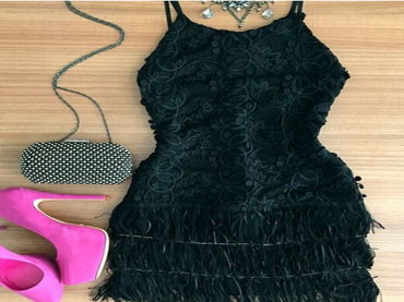 Vestido Franjas