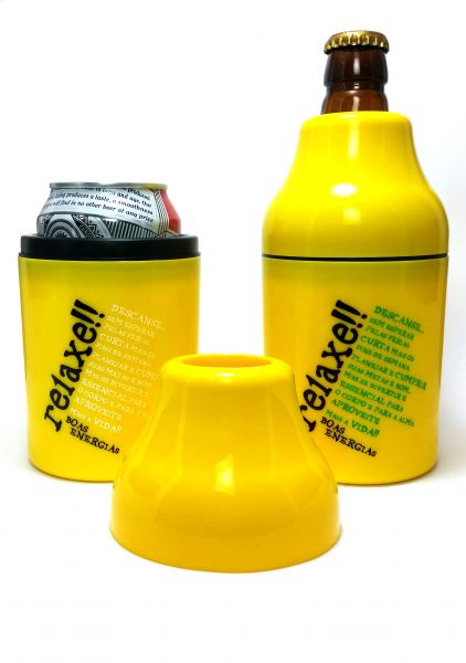 Porta Litrinho e Lata (Relaxe Amarelo)