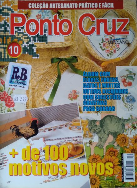 Revista Coleção Artesanato Ponto Cruz Ano I N°10