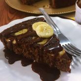 Bolo Fitness de Chocolate com Banana