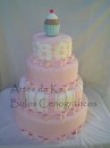 Bolo cenográfico Cup Cake