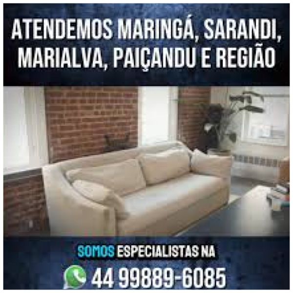 Limpeza de sofás Jardim Universitário em Maringá