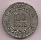 V083-2 - 100 Réis 1929 - Tiragem 2.503.000 -