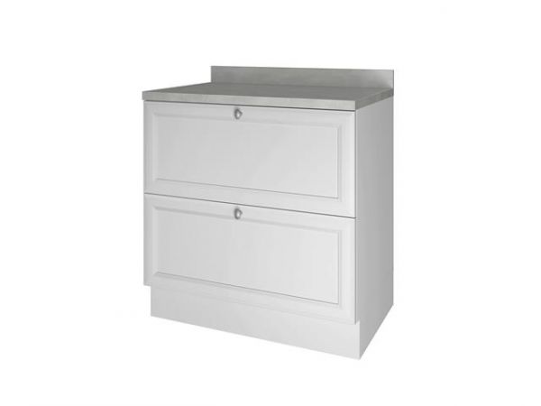 Balcao 80 1P1G Americana Branco Nesher