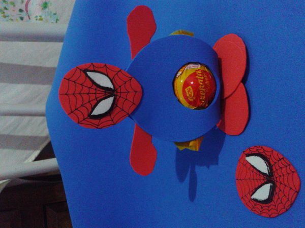 Porta bombom homem aranha
