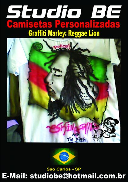 Aerografia com desenhos do Reggae