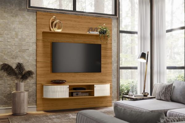 Home Suspenso Galax 1.8 2P Off White.Cinamomo HB Moveis