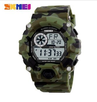 Relógio Skmei Choque Masculino Camuflado