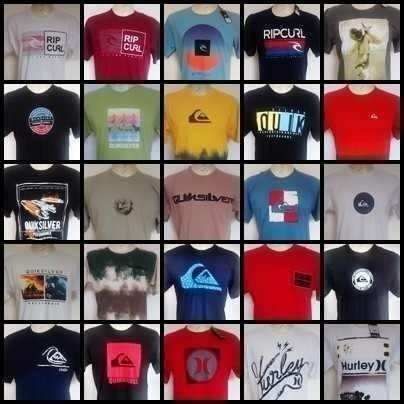 Camiseta Quikisilver Oakley Rip Curl Volcon Element Mcd kit 10 pçs