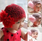 chapéu gorro flor de cabelo Band renda elástica novo cabelo acessórios