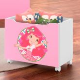 Caixa para Brinquedos Lara Moranguinho Rosa J A Mov
