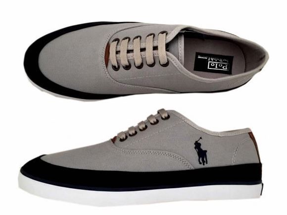 SAPATÊNIS POLO RALPH LAUREN 3 GELO C/ AZUL MARINHO - PRL-5399