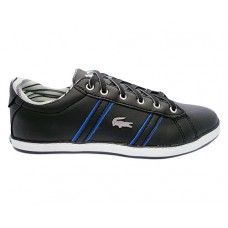 Sapatênis Lacoste Garonne Quad Preto e Azul
