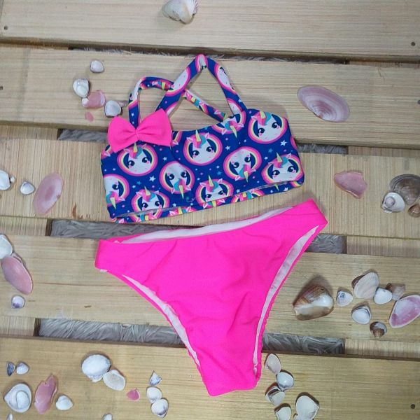 Biquini infantil unicornio