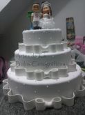 Bolo cenográfico Casamento