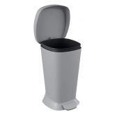 Lixeira Coza New Square 5 Litros Cinza