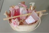 Kit Flor de cerejeira em vidro