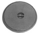 TAMPAO FERRO CX GORDURA T32 C/CAIXILHO REDOND 32CM