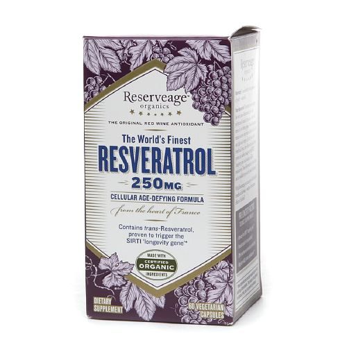 ReserveAge Organics Resveratrol, 250mg, Vegetarian Capsules 60 ea